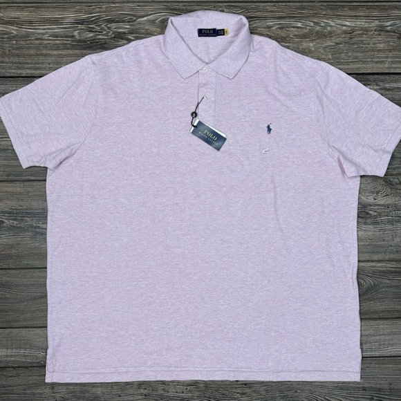 RALPH LAUREN POLO MENS PINK 4XB NWT GOLF SPRING SUMMER SHIRT TENNIS BIG TALL - Picture 4 of 14